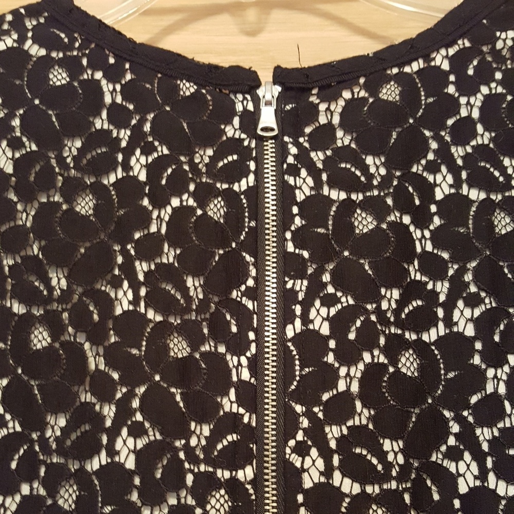 { Talbots } black lace midi dress sz 12 - Picture 5 of 6